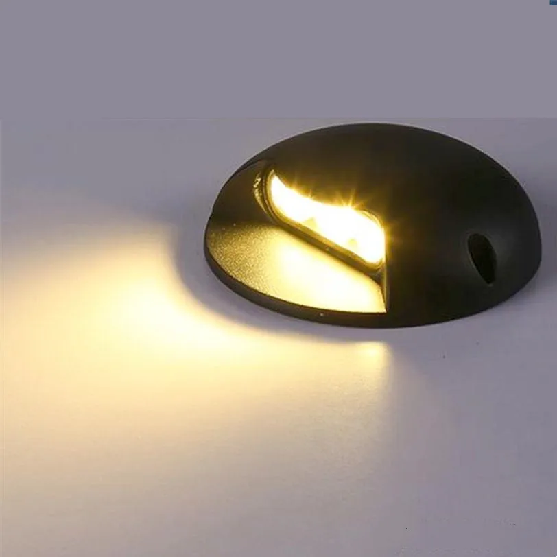 IP67 Waterproof 110V 220V DC12V 4W Recessed LED Deck Lights Outdoor Underground Landscape Lamp for Yard Garden Pathway Stairs