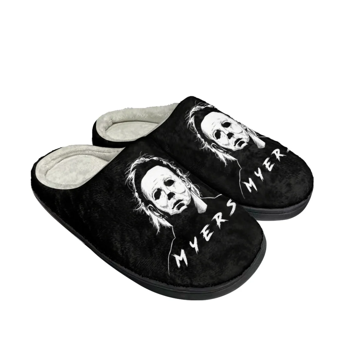 Halloween Pennywise Cotton Slippers For Adult Bedroom Living Room Halloween Slippers Soft-soled Couple Home Loafers
