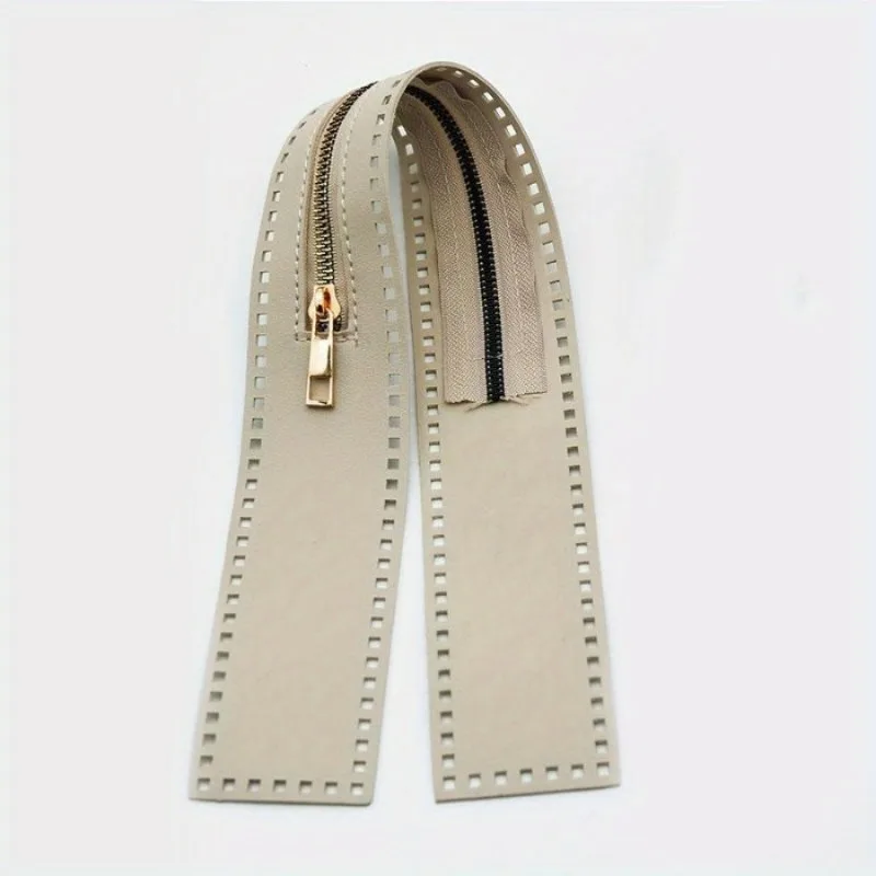 Handcrafted 55cm PU Leather Zipper for DIY Sewing and Bag Projects