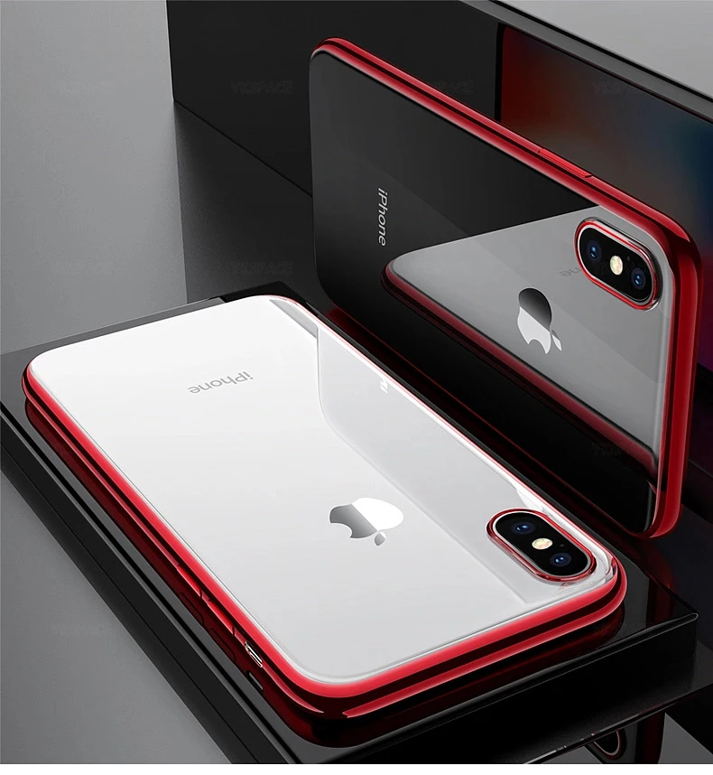 Luxury Silicone Phone Case with Soft TPU and Plated Edges