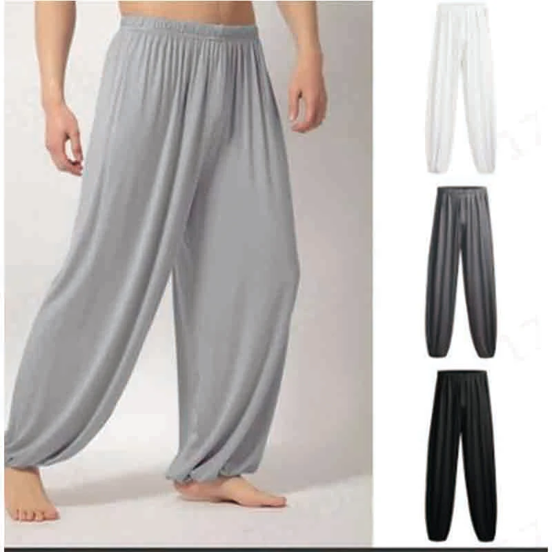 Men's Joggers Pants Casual Sweatpants Solid Color Baggy Trousers Belly Dance Yoga Harem Pants Slacks Trendy Men Loose style