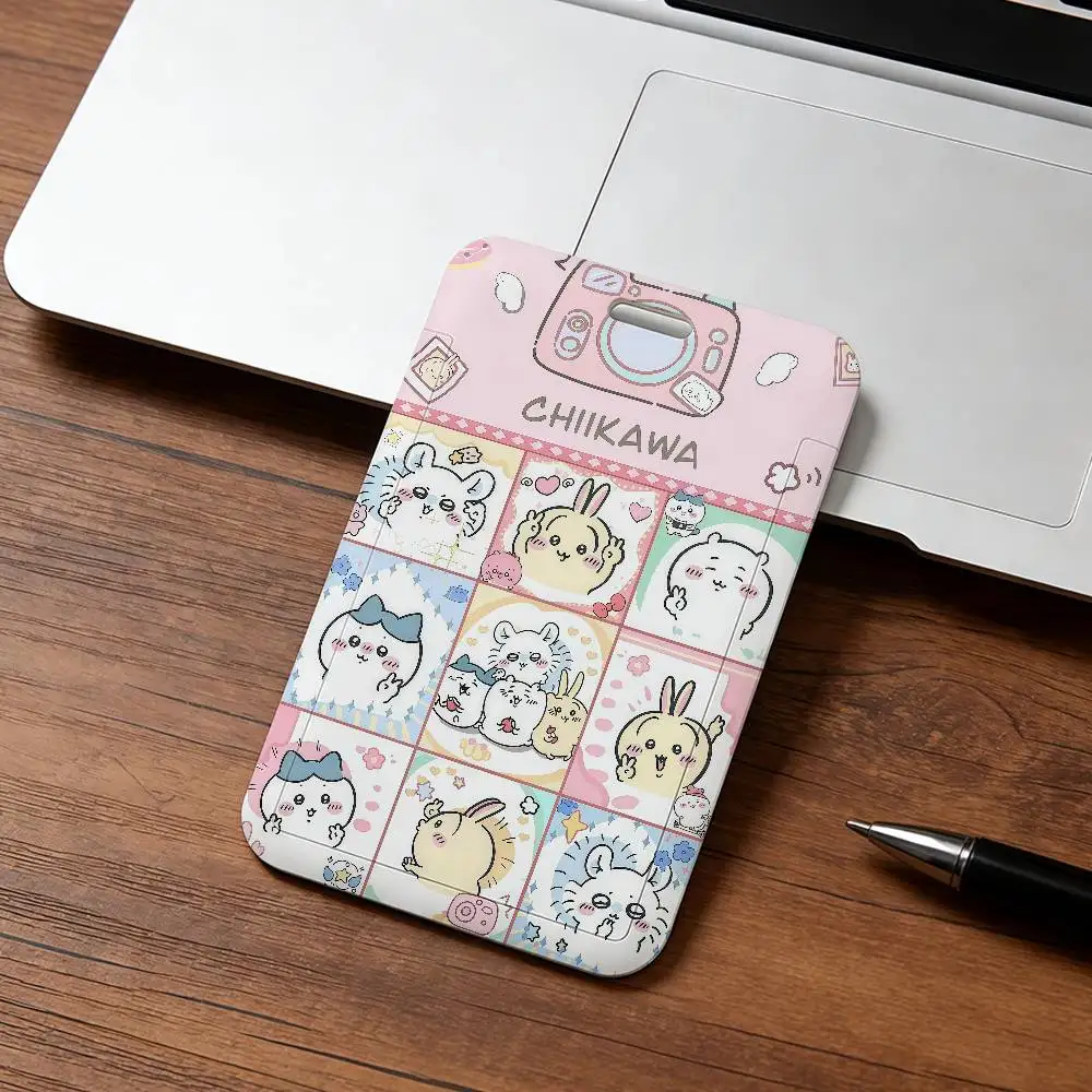 Cartoon Kawaii Badge Holder with Clear Window - ID Card and Credit Card Protector