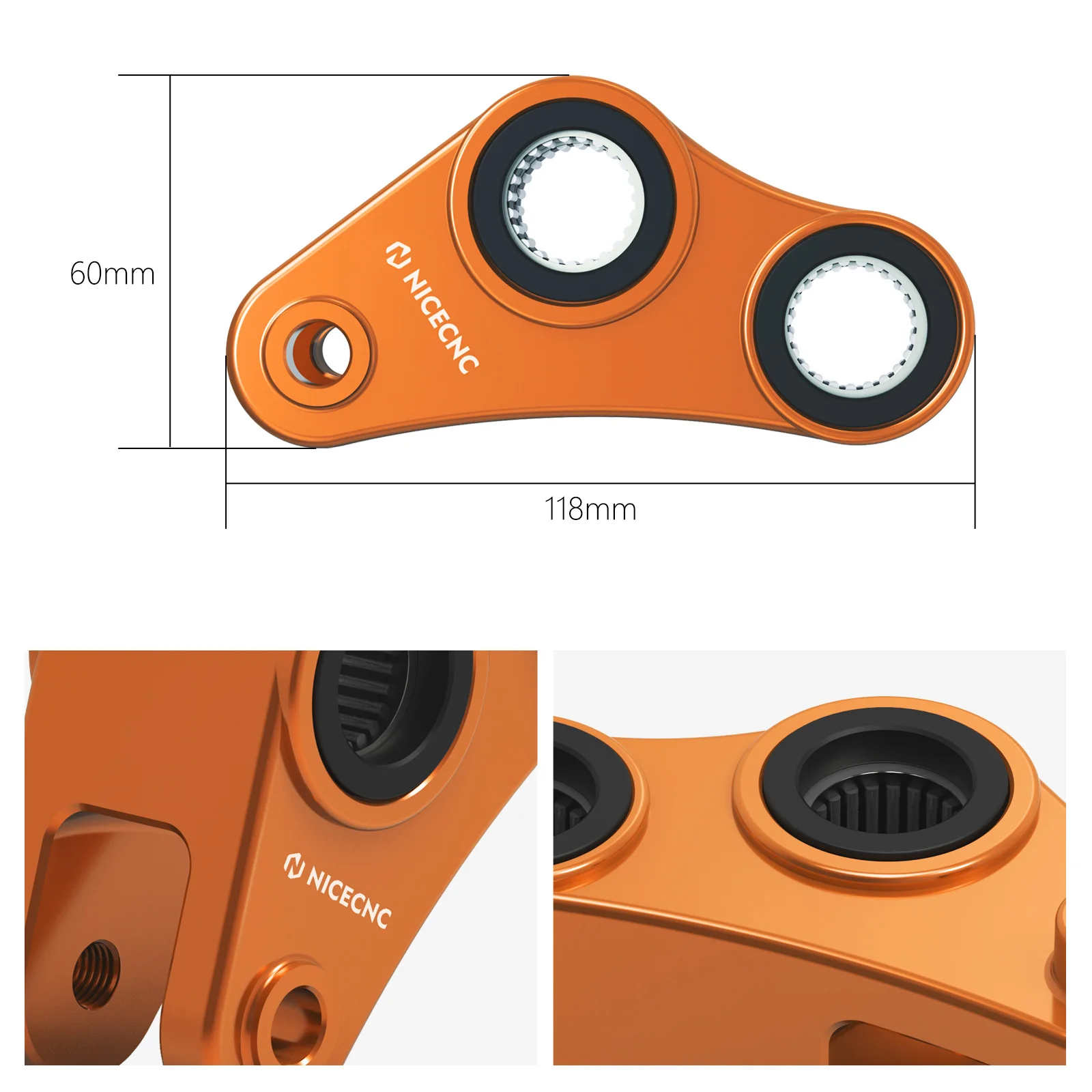 NICECNC Für KTM 690 Enduro /R SMCR 690 SMC /R 2008-2018 Hinten Tieferlegung 40 MM 1,57'' Für 690 KTM Enduro SMCR – Detail 7