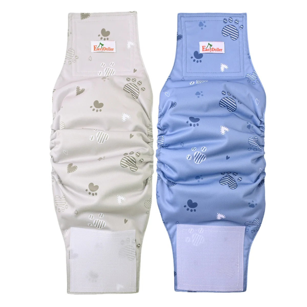 2 Pcs Washable Male Dog Diaper Physiological Sanitary Pants Reusable Pet Dogs Nappy Belly Band Wrap Pee Pant Diapers For Puppy dog diapers pet diapers dog nappies