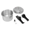 Stainless Steel Pressure Cooker 18cm Bottom 3L Stainless Steel Pressure Cooker for Induction Cooker 1