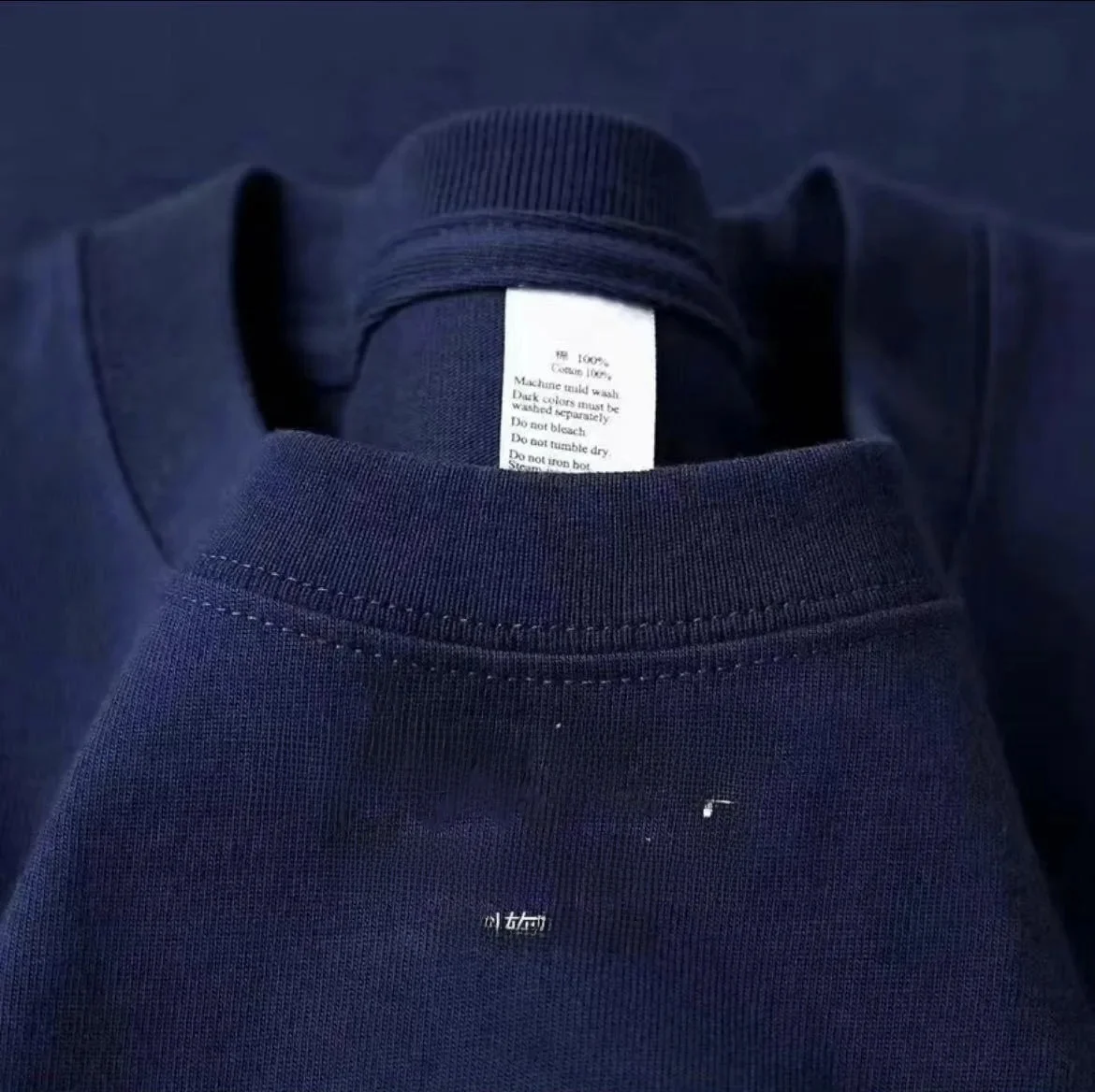 260g heavy cotton short sleeve [Navy Blue]]