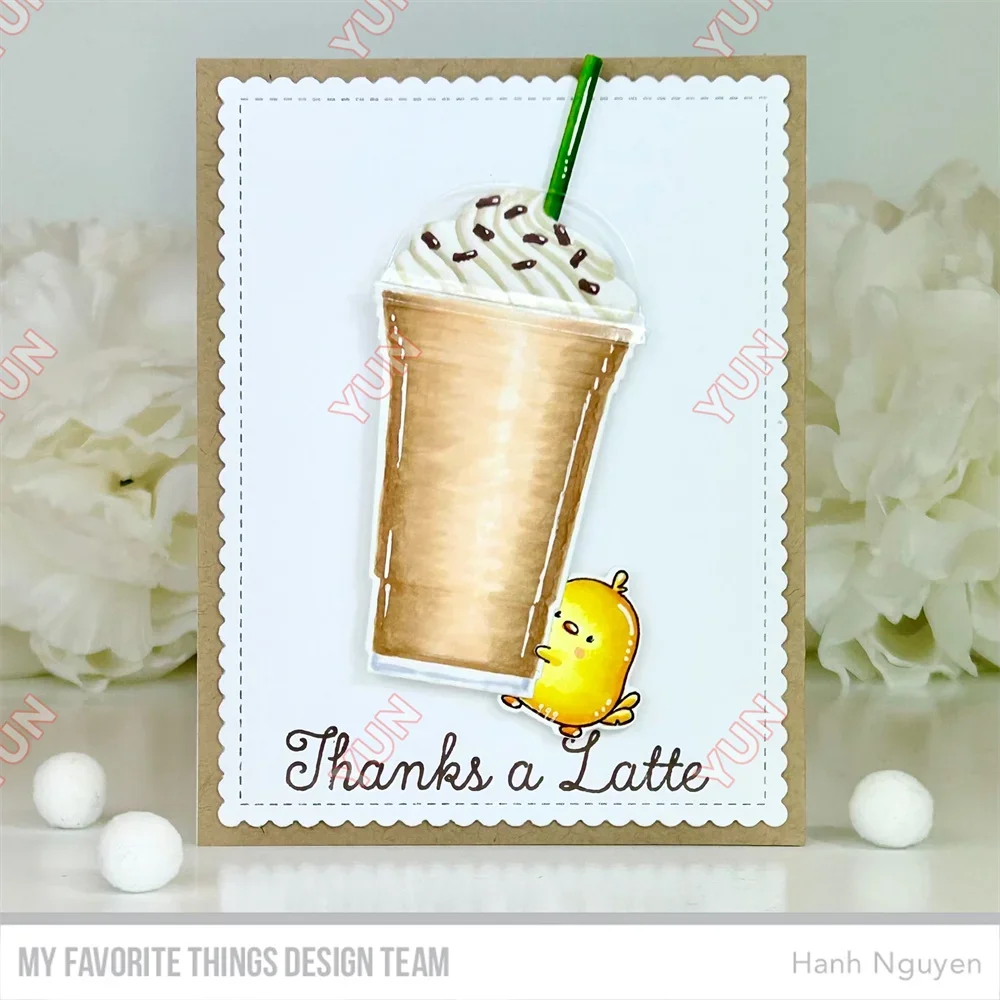 Stamps Dies Set Scrapbooking Diary Decoration Donuts Sprinkles Mug Words Clear Cameras Polaroids Die