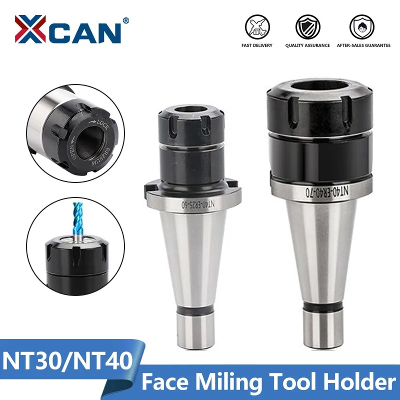 XCAN Tool Holder ISO30 ISO40 NT30 NT40 ER16 ER25 ER32 ER40 BT40ER2570 Milling Tool Holder CNC