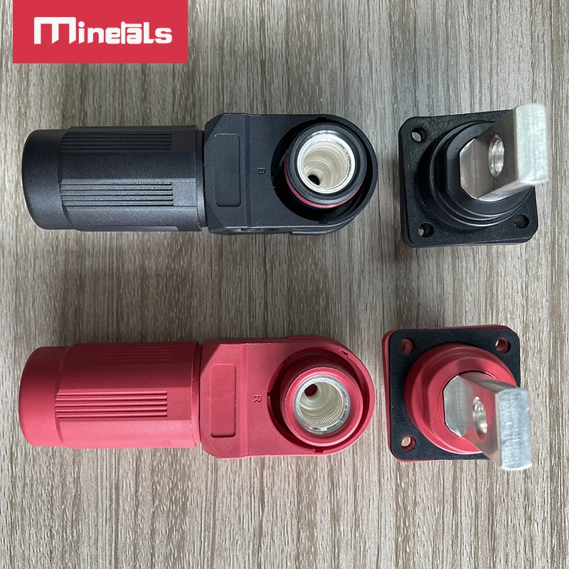 Plug Terminal 350A DC 1000V Battery Energy Storage Connector Quick Plug Waterproof IP67 Single Core Elbow Power Connector 95mm2 terminal connector,energy storage power connector