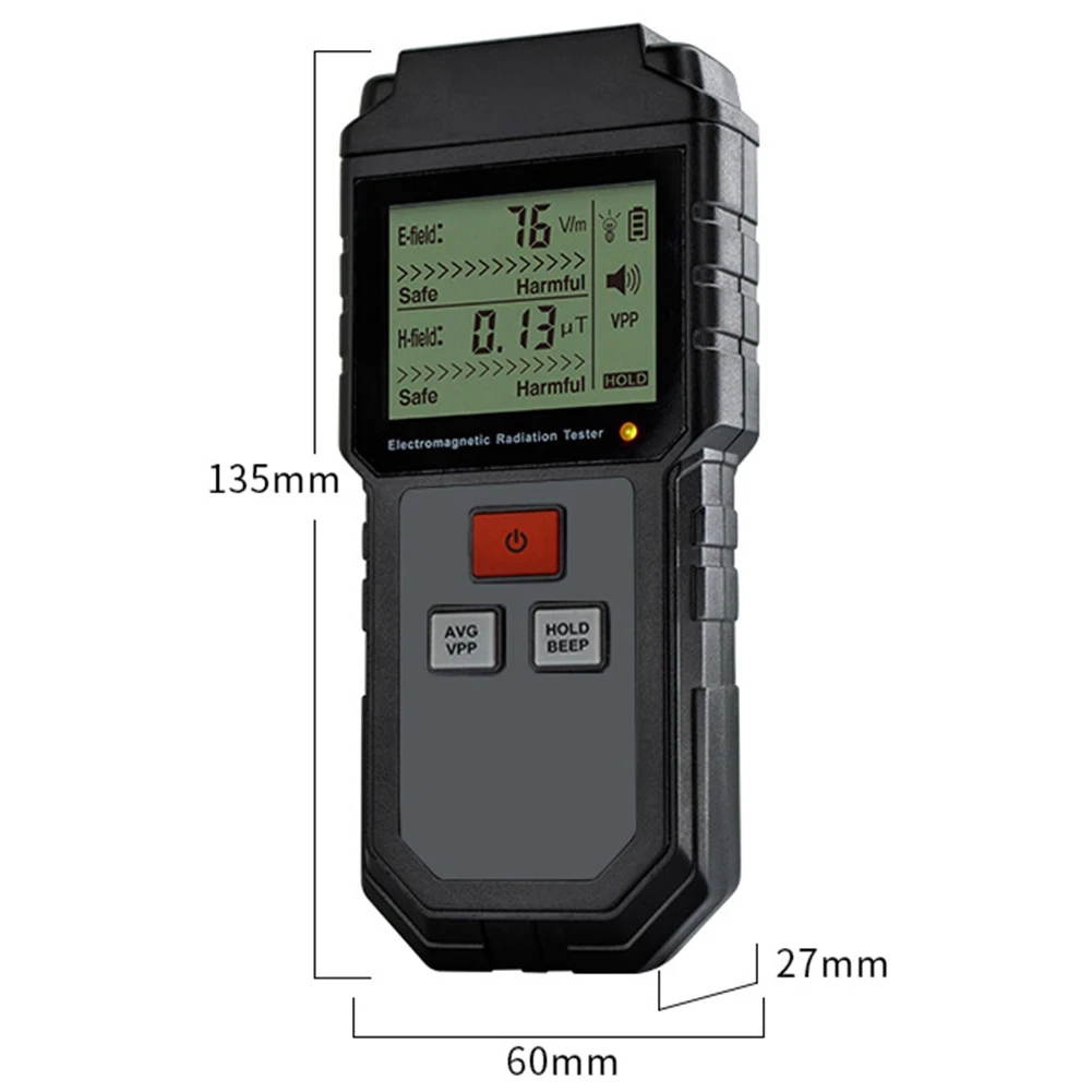 Electromagnetic Field Radiation Detector Tester Emf Meter Rechargeable Handheld Portable Counter Emission Dosimeter Computer images - 6