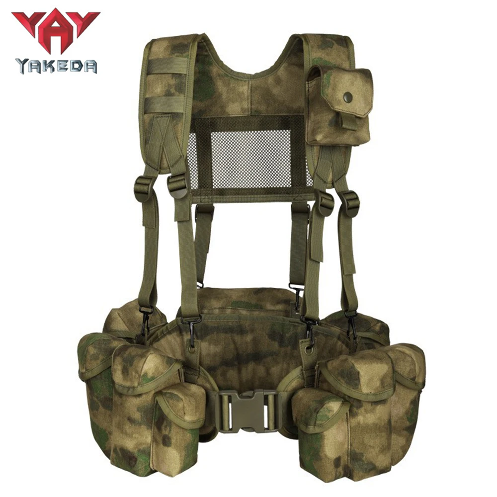 YAKEDA 5Pcs Set Tactical Belt Military Multifunctional Outdoor Tactical