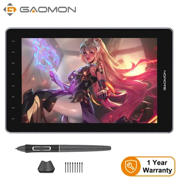 GAOMON PD1610 2.5K QHD Drawing Tablet Monitor Gamut 120% sRGB, 16:10 Graphics Tablet Display with 8192 Level Pen for Windows/Mac