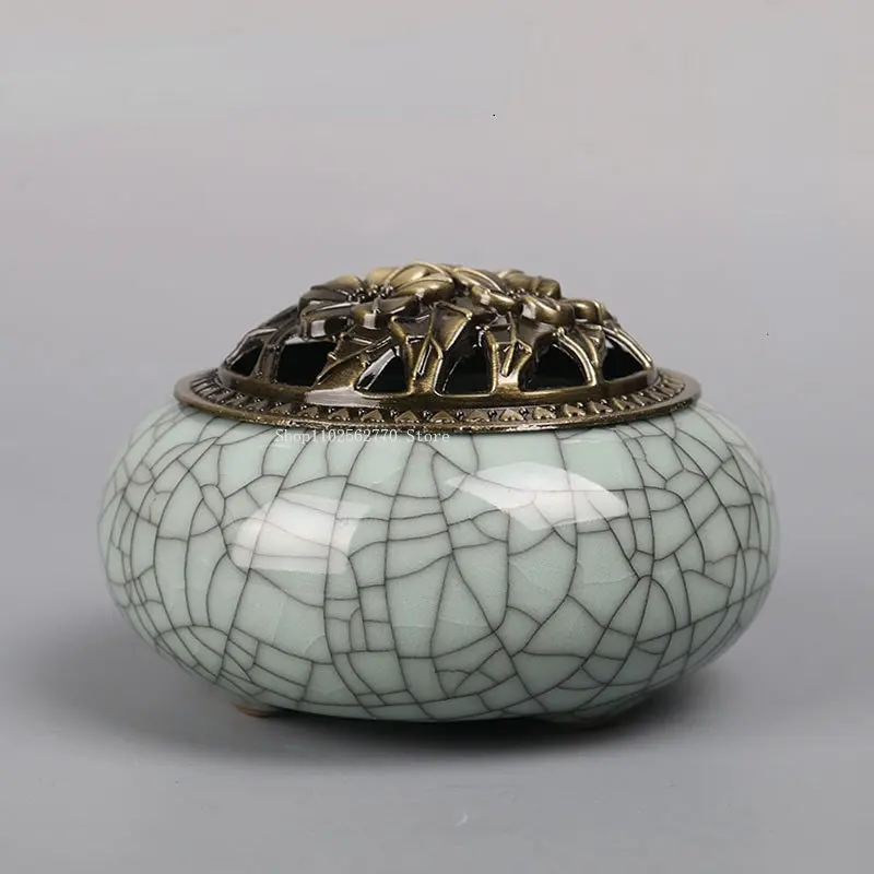 Creative Pure Copper/ceramic Incense Burner Supplies DIY Household Indoor Seal Incense Burner Tea Ceremony Creative Decoration
