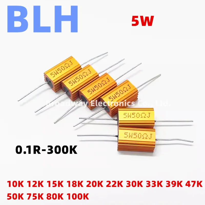 Resistenze Di Potenza RX24 100W In Alluminio - Valori Da 0,01&Omega; A 620K&Omega; &plusmn;5%
