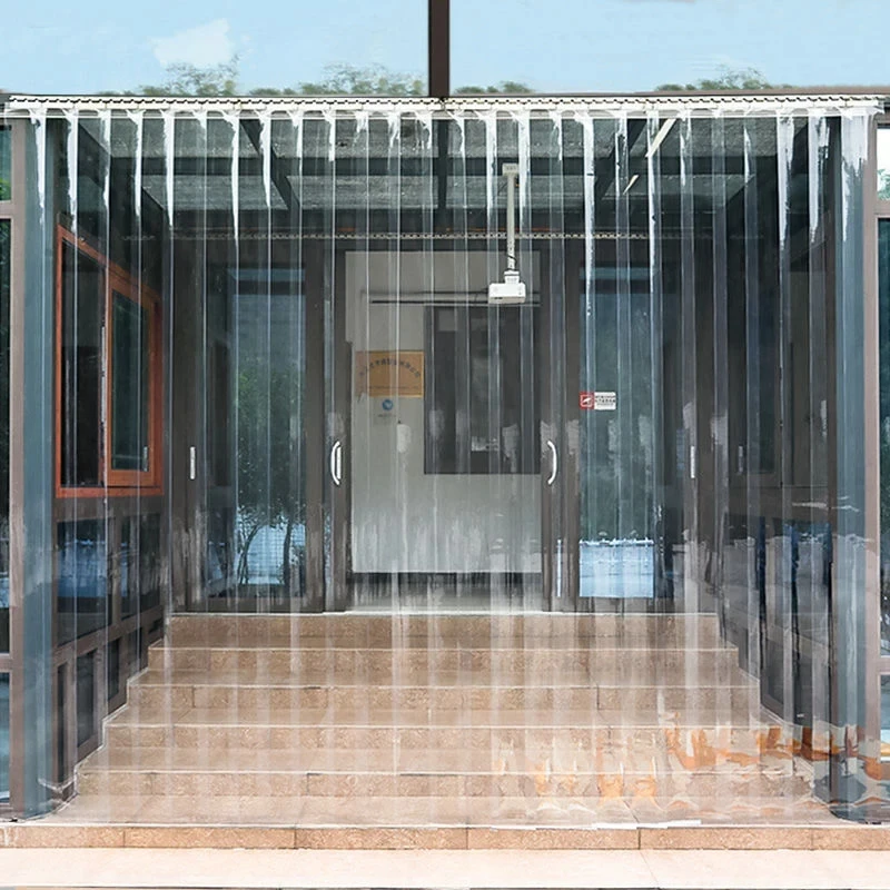 Transparent Windproof Door Curtain | Transparent Pvc Windproof Curtain - View #8