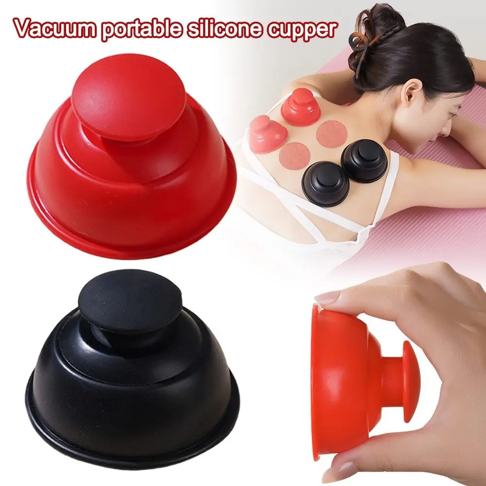 Durable Silicone Vacuum Cupping Press Type Scraping Silicone Cupper Anti Cellulite Therapy Masajeador