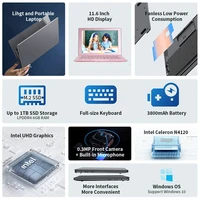 SZYIYUN Slim Pocket Laptop Windows 10, Intel N4120 8GB RAM 1TB SSD Cheap Mini PC,Quad Core 2.6GHz Notebook Computer Pink Gray 2
