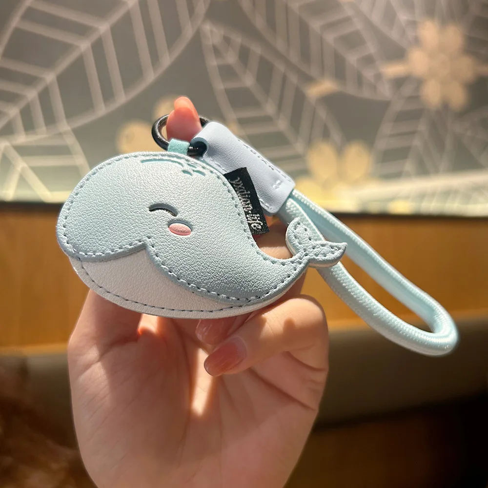 Leder Ozean Wal Schlüsselanhänger Paar Tasche Dekoration Student Schultasche Anhänger Cartoon Tier Auto Schlüsselanhänger Anhänger für Damen