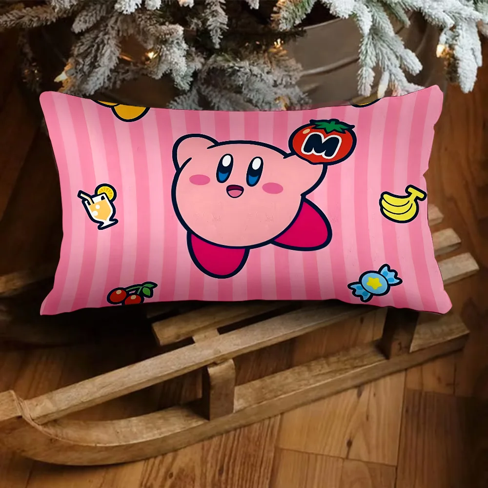 Hot Lovely K-Kirbies Double-sided Printing Rectangle Pillow Case Bedside Pillowcase Sofa Cushion Cover Room Home Decoration