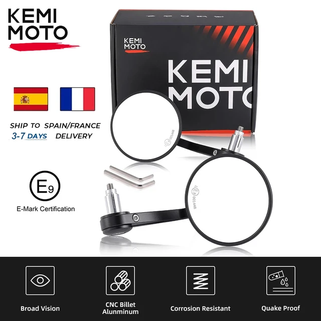 Motorcycle Bar End Mirror Universal Rear view Mirrors CNC Aluminum 7/8" 22mm For KAWASAKI NINJA 400 Z650 Z750 Z800 Z900 MT09 07