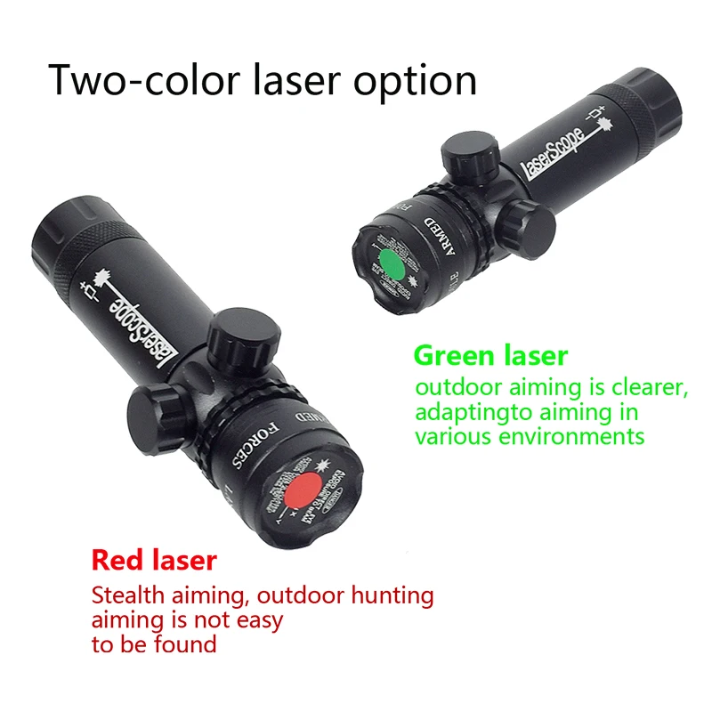 Red/Green Laser Dot Aluminum Alloy Laser Aiming Lamp Install Flashlight Outdoor Professional Appliances laser sight red dot laser sight