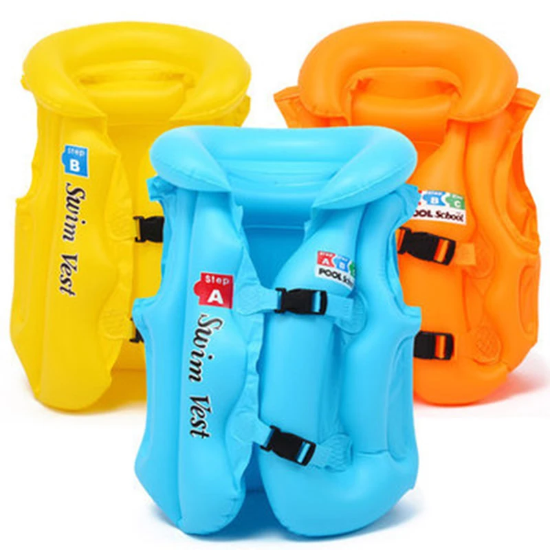 Pvc Baby Life Vest Kids Children Floated Inflatable Swimsuit Swim