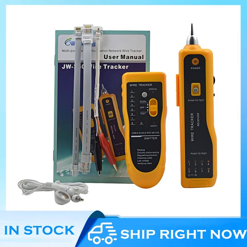 Jw360 Lan Network Cable Tester Telephone Wire Tracker Diagnose Tone