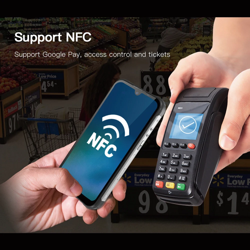 UNIWA W555 Smartphone 4G Cellphone 3G RAM 32G ROM Android 12  5.71 Inch  Quad Core Mobile Phone 4000mA NFC