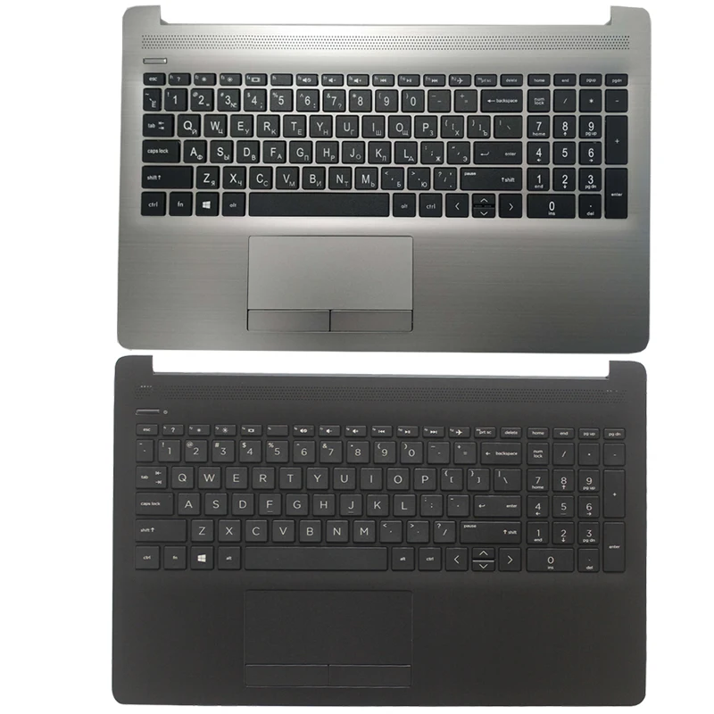 Teclado Portátil para hp 15-da 15-db 15t-da 15t-db 250 255 g7 Tpn-c135 Tpn-c136 Russo Eua Reino Unido Francês Espanhol e Latim Palmrest Upper