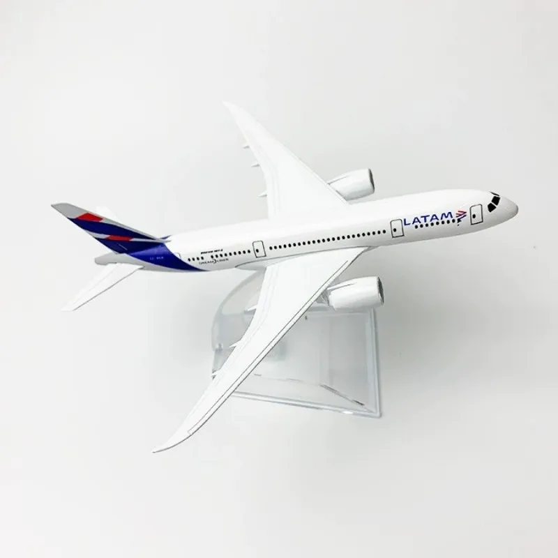 16CM 스케일 항공기 1:400 B787 모델 칠레 라탐 항공 성인용 재미있는 금속 합금 비행기 수집용 전시 모델 항공
