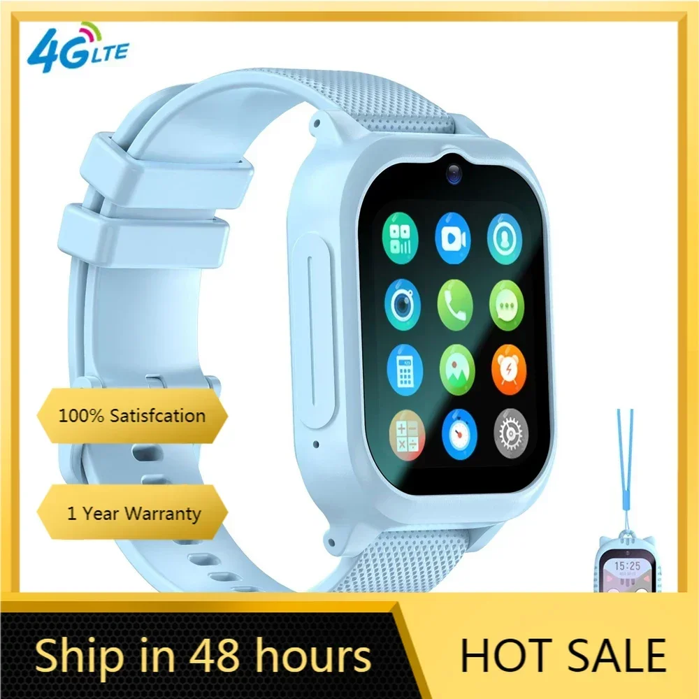 

Children Smart Watch Waterproof 4G Kids Smartwatch SIM Card GPS LBS WIFI Location Video Call SOS Wristwatches For Boy Girl Gift