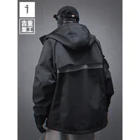 11 BYBB'S DARK 2025 New Tactical Jackets Windbreaker Mens Cargo Function Hooded Jacket Coats Outwear Techwear Streetwear 2