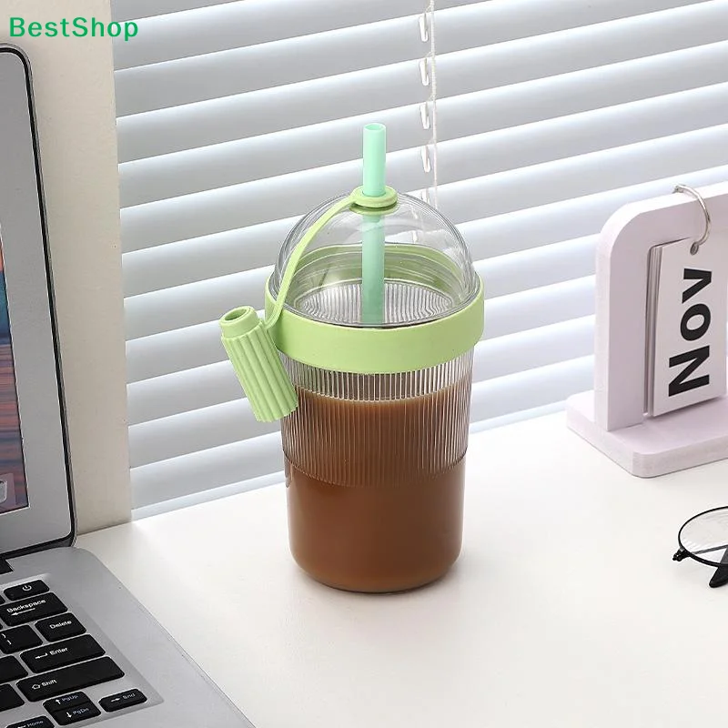 Eco-Friendly Insulated Beverage Tumbler with Lid and Straw for On-the-Go Refreshment
