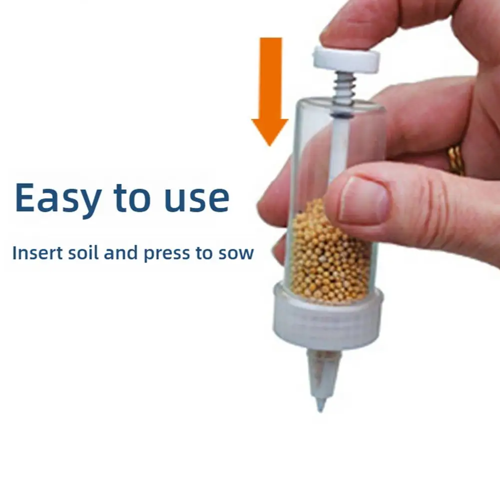1pc Handheld Seed Dispenser Mini Manual Seeder Tool for Garden Planting Flower Pot & Garden Bed Essential Gardening Supplies