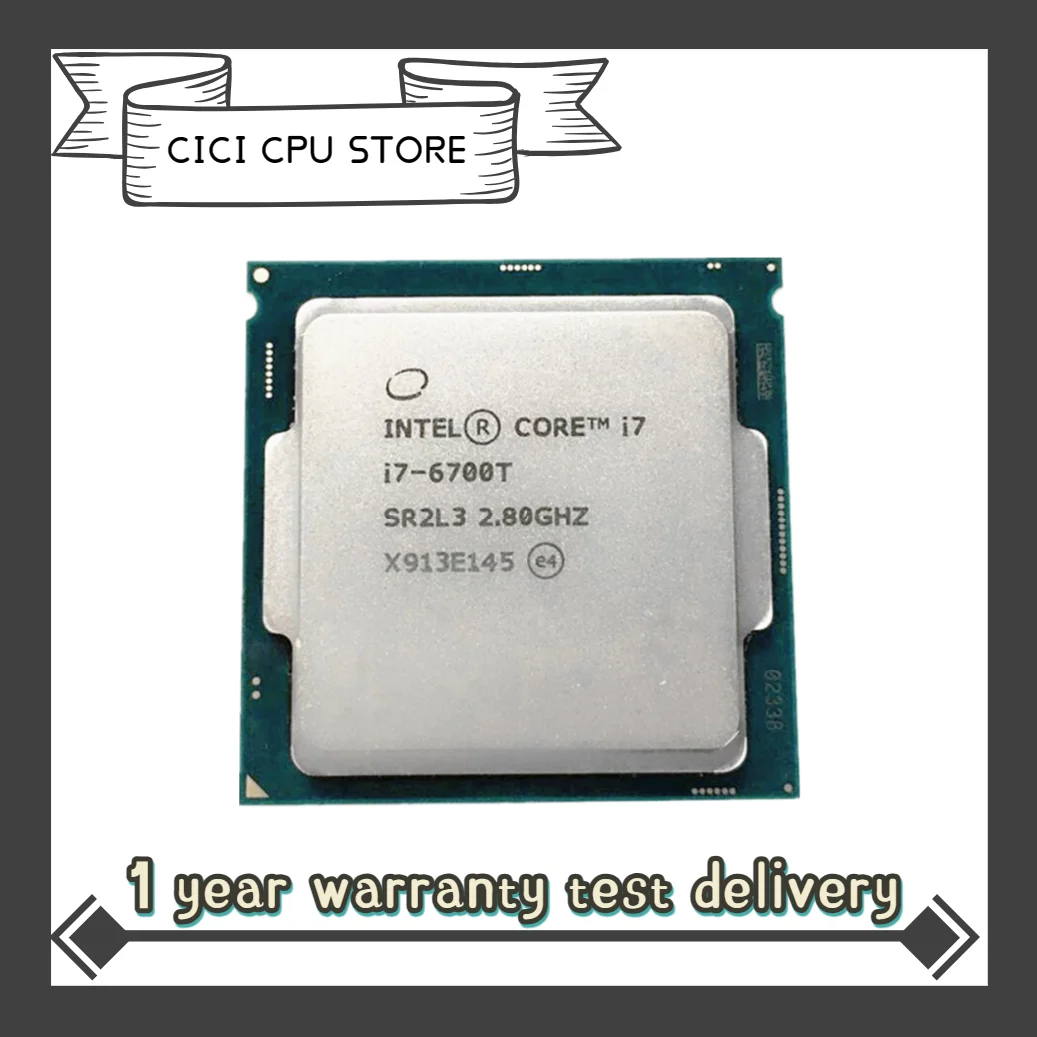 

Intel Core i7-6700T i7 6700T 2.8 GHz Quad-core Eight-threaded 35w CPU processor LGA 1151