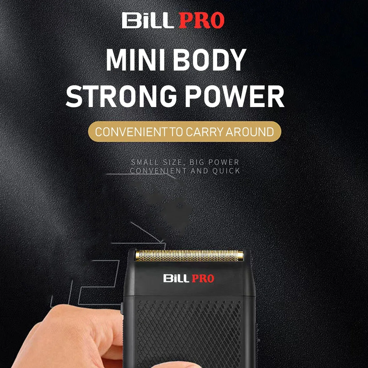 BL-400 Men's Electric Shaver Long-Lasting Battery Portable Travel-Friendly