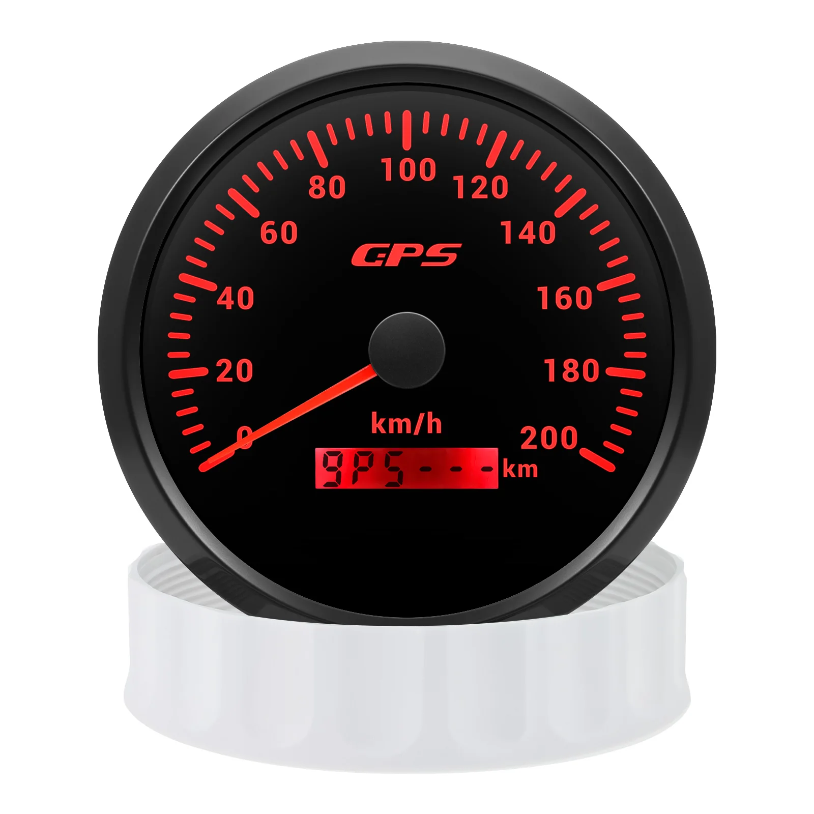 110MM GPS-Tachometer mit GPS-Antenne für 12V 24V Auto Boot Marine 30/60/80/120/200KMH MPH Geschwindigkeitsmesser Kilometerzähler 7 Farben – Detail 13