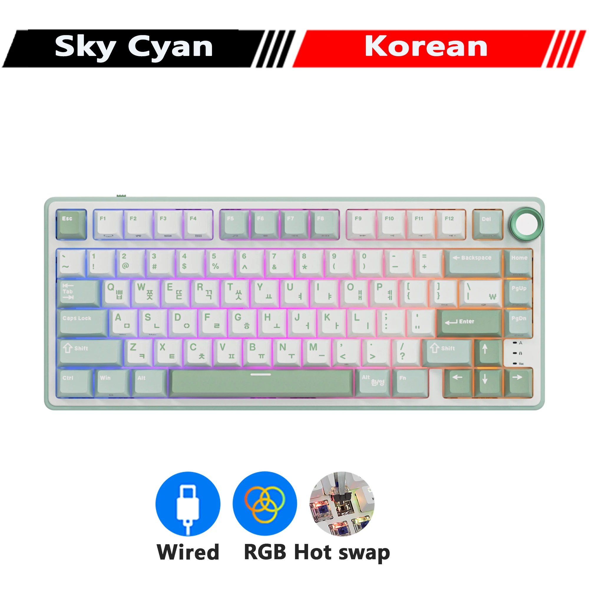 RK  KLUDGE R75 メカニカルキーボード 有線 41bDPGs4yPL.jpg