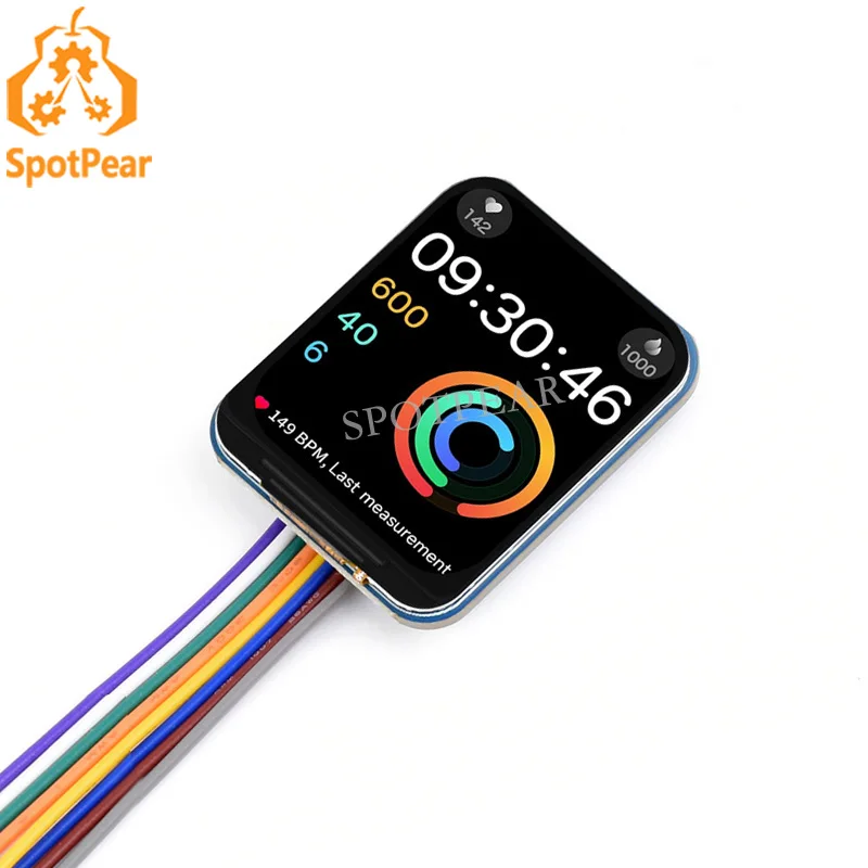 Modulo Display Lcd Da 1.69 Pollici Spi 240 Risoluzione 280 Risoluzione Ips 262K Colori Per Arduino / Stm32 / Raspberry Pi