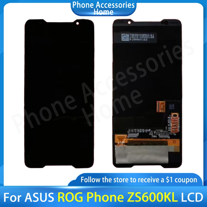 

6.0"Original Supor AMOLED For ASUS ROG Phone ZS600KL LCD Display Screen+Touch Panel Digitizer For Asus ZS600KL Frame