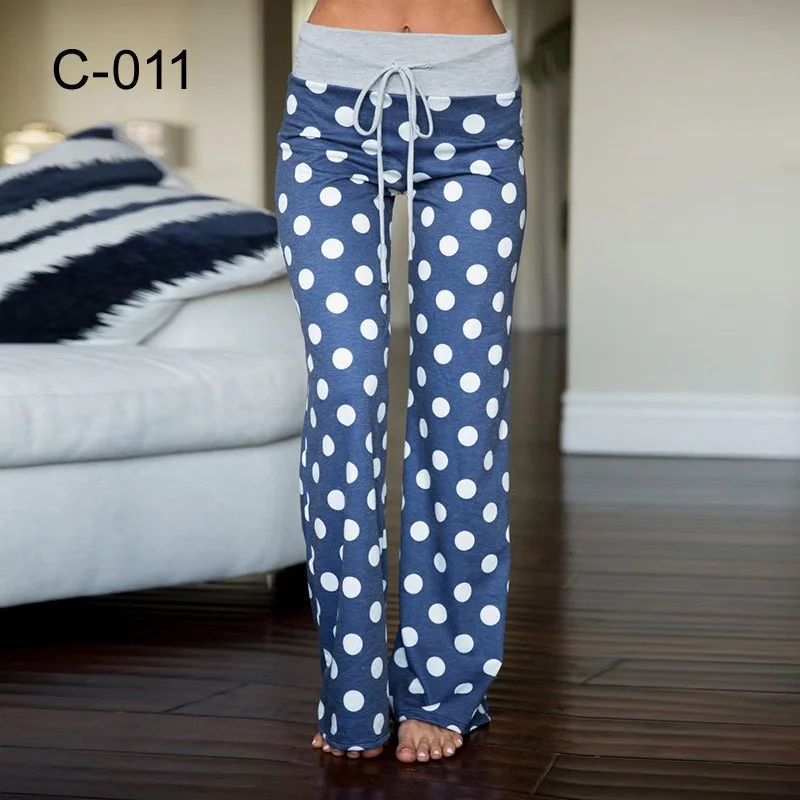 

new Elegant Polka Dot Print Women Wide Pants Traf 2023 Autumn Zipper High Waisted Full Length Office Pant Female Trousers