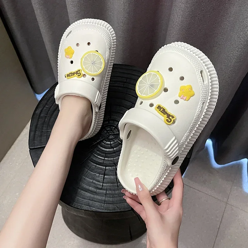 

Women Summer Clogs Vacation Slippers Non-slip EVA Soft Bottom Shoes Classic Nursing Clogs Hospital Women Work Medical Sandals