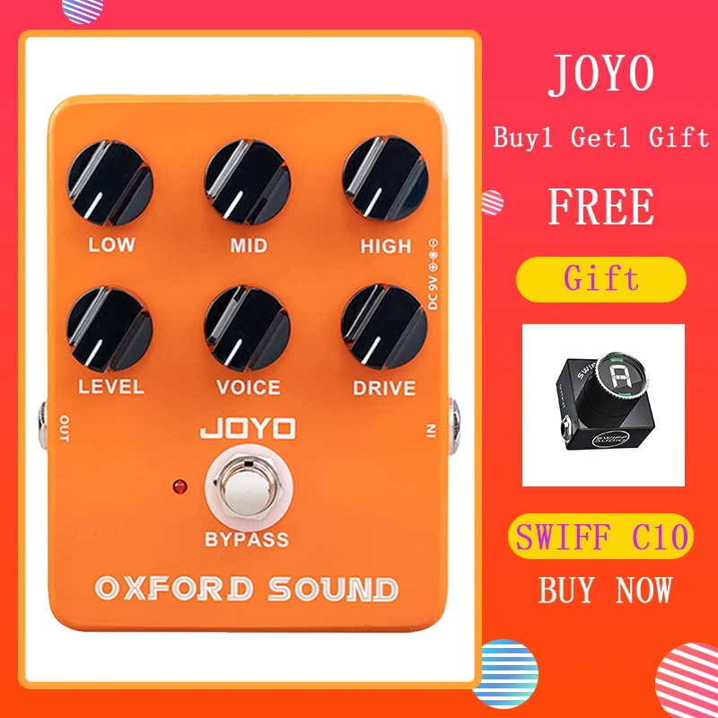 

JOYO JF-22 Oxford Sound Clean Distortion Guitar Effect Pedal True Bypass 70's Classic British Rock Guitar AMP Simulation Pedal