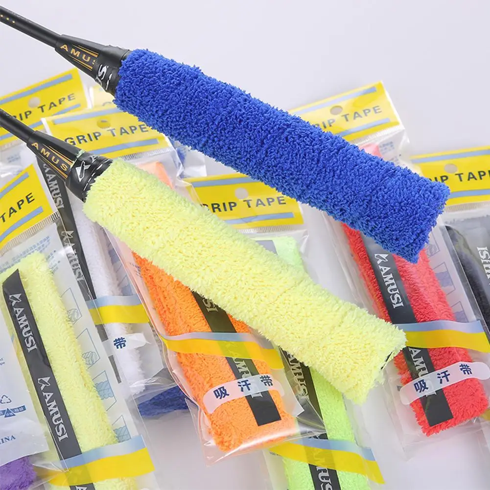 Racket Grips Thickened Badminton Racket Towel Grips Anti-slip Sweat-absorbing Tape For Racket Fishing Rod Slingshots Tennis Towel Grips
