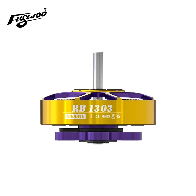 มอเตอร์โดรนความเร็วสูง Flywoo ROBO 1303 6000KV สำหรับแข่งขันและ Freestyle