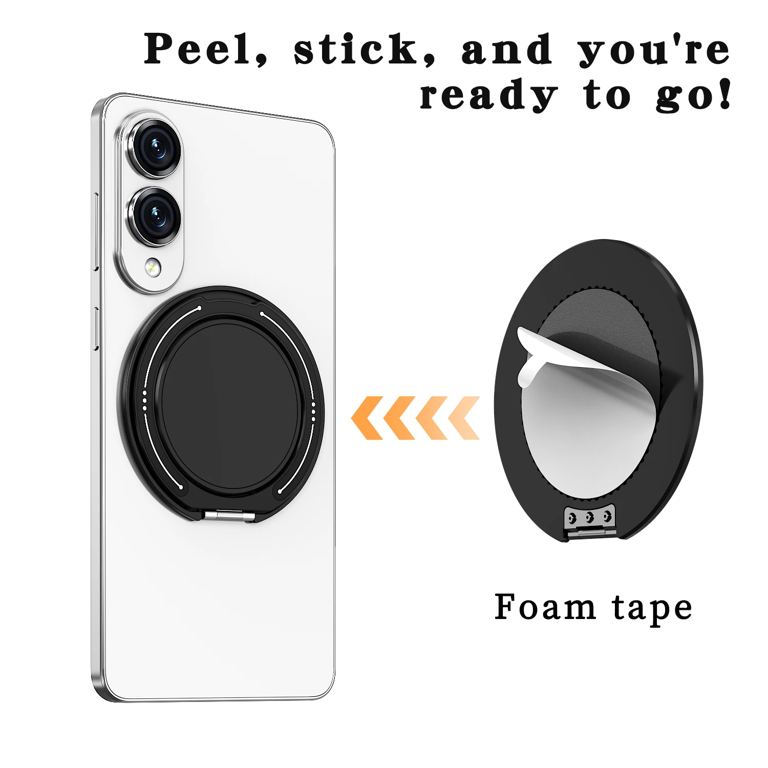 Adjustable Portable Folding Ring Back Sticker Phone Holder