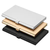 1/2/3Pcs Business Card Holder Metal Box Cover Credit Card Holder Aluminum Alloy Flip Cover Slim Name Cards Case for Women Men 1