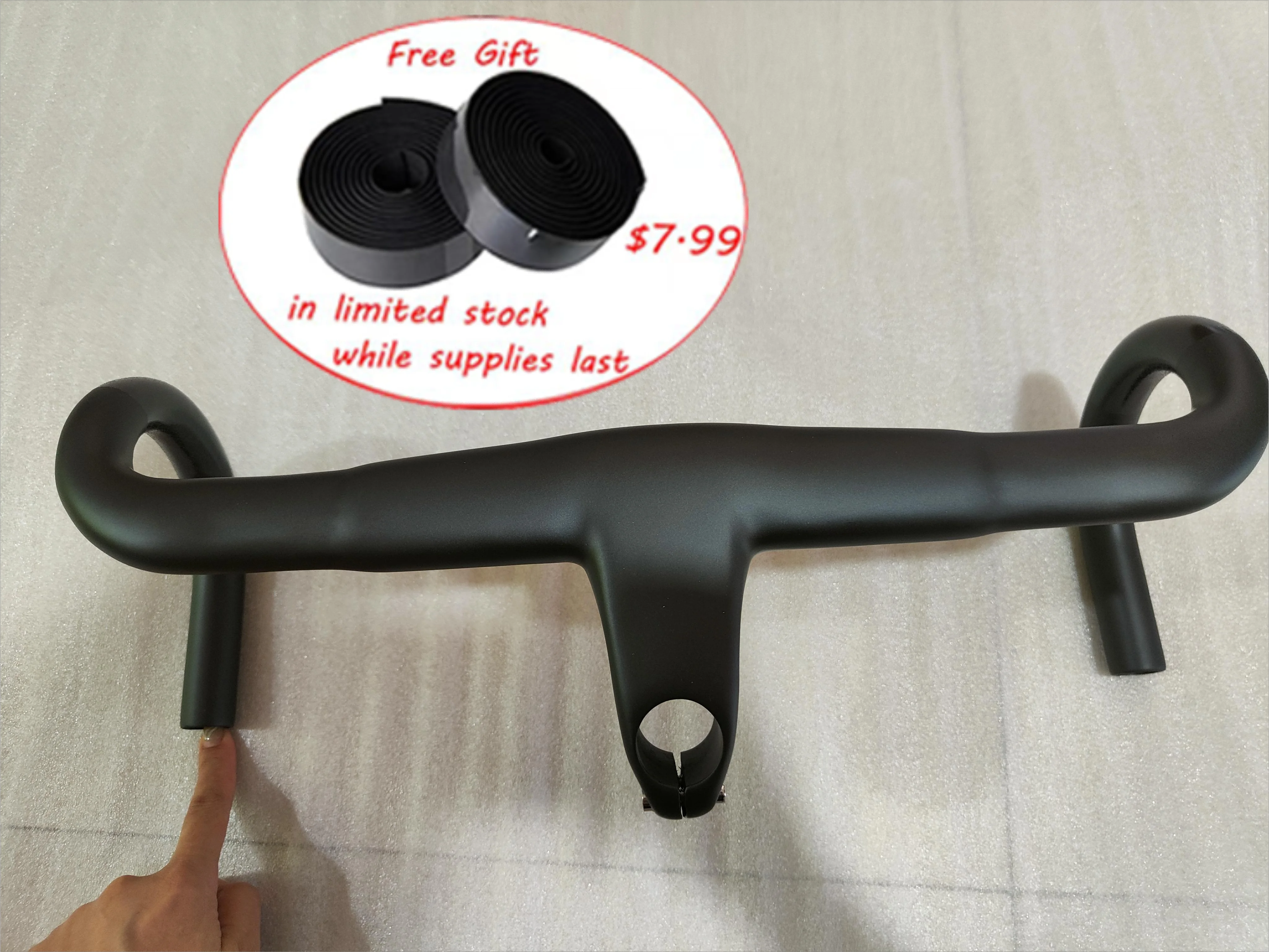 RXL SL Bicycle Handlebar Carbon Road Bike Handlebar Integrated 28.6mm Integrated Road Racing Bike Parts 400/420/440mm