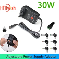 1 ชุด 30W แหล่งจ่ายไฟอะแดปเตอร์ AC 100-240V DC 3V 4.5V 5V 6V 7.5V 9V 12V Universal Adapter สําหรับ LED Light Strip กล้อง 1