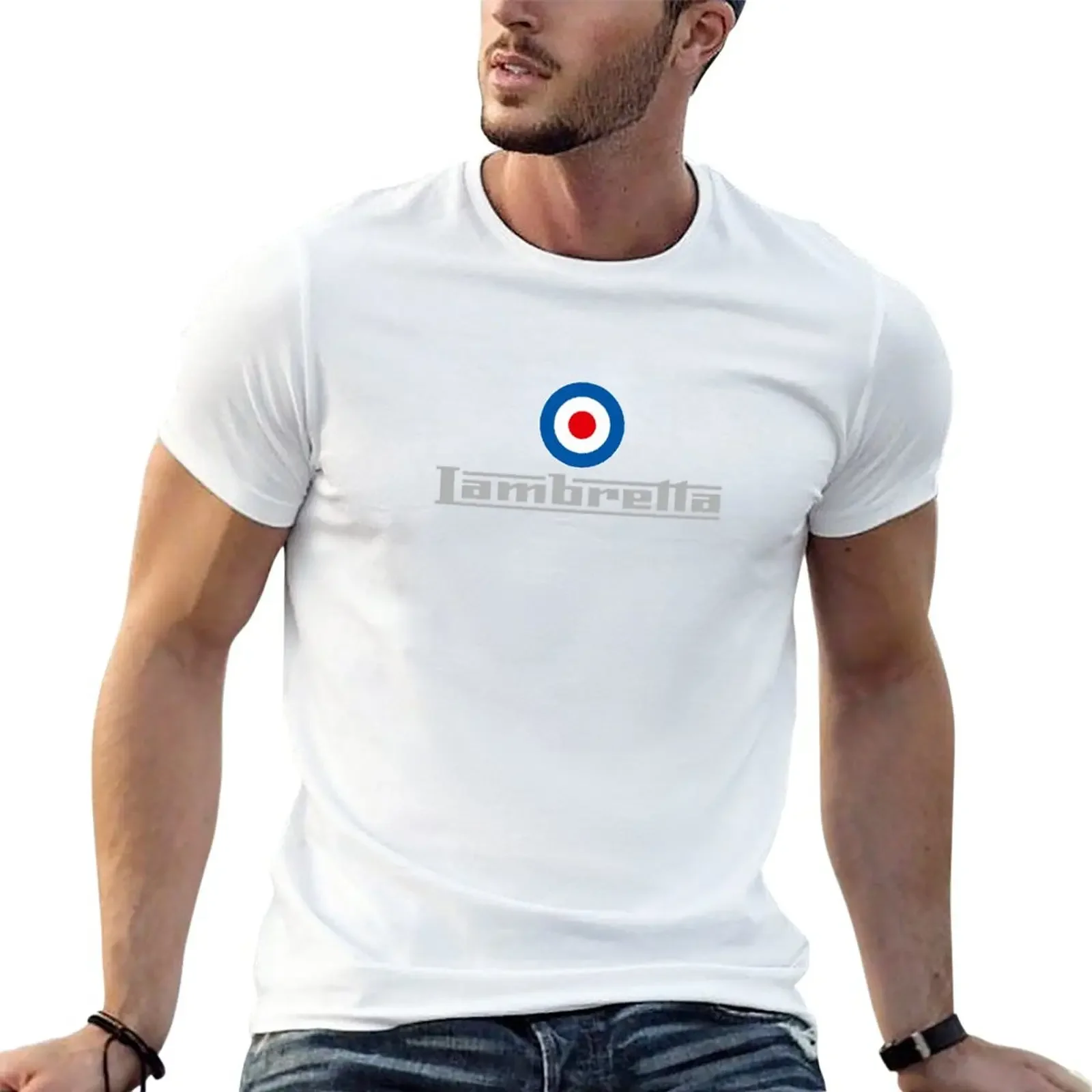 T-Shirt Cachemire Bleu Foncé Pour Homme Lambretta